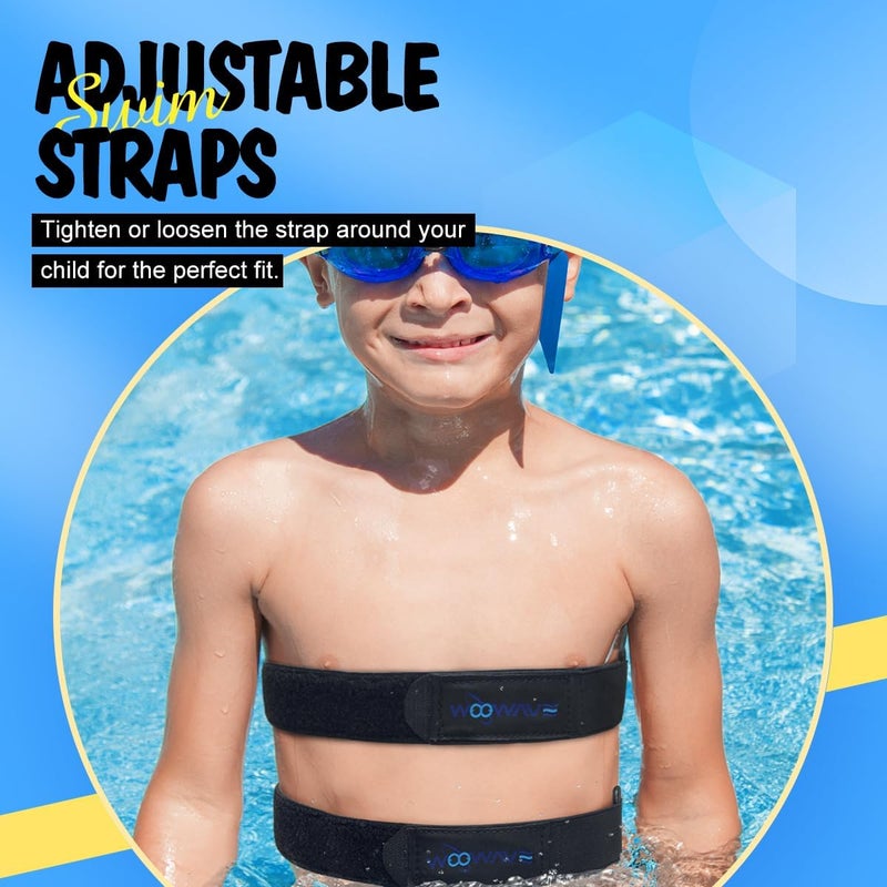 AQUARM Swimming Shark Fins, EVA Back Float Safety Swimming Trainer with Adjustable Belts, Swim Floaties for Sport Pool Lesson - Image 3